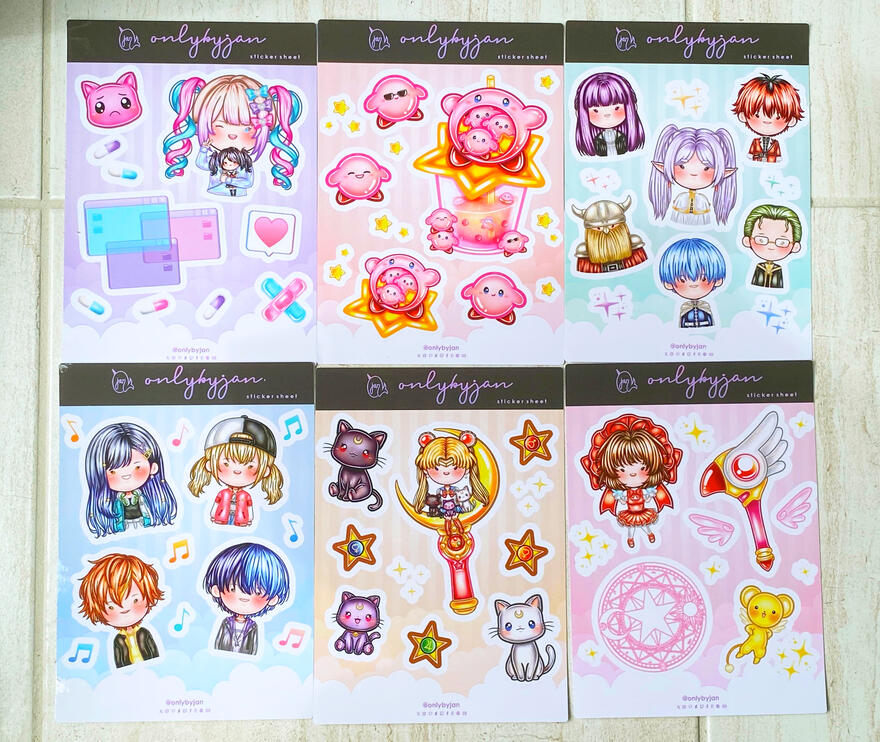 Sticker Sheets - 5" x 7"