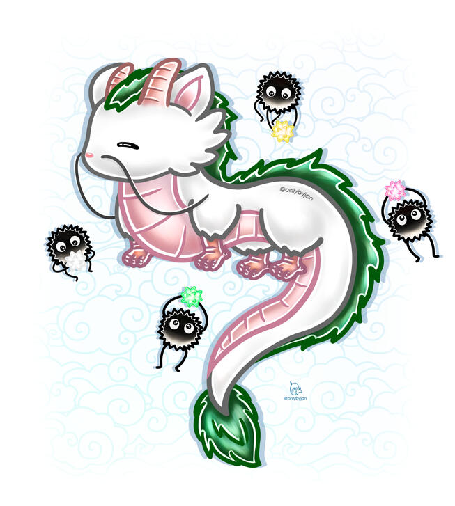 Haku x Susuwatari Haku x Susuwatari