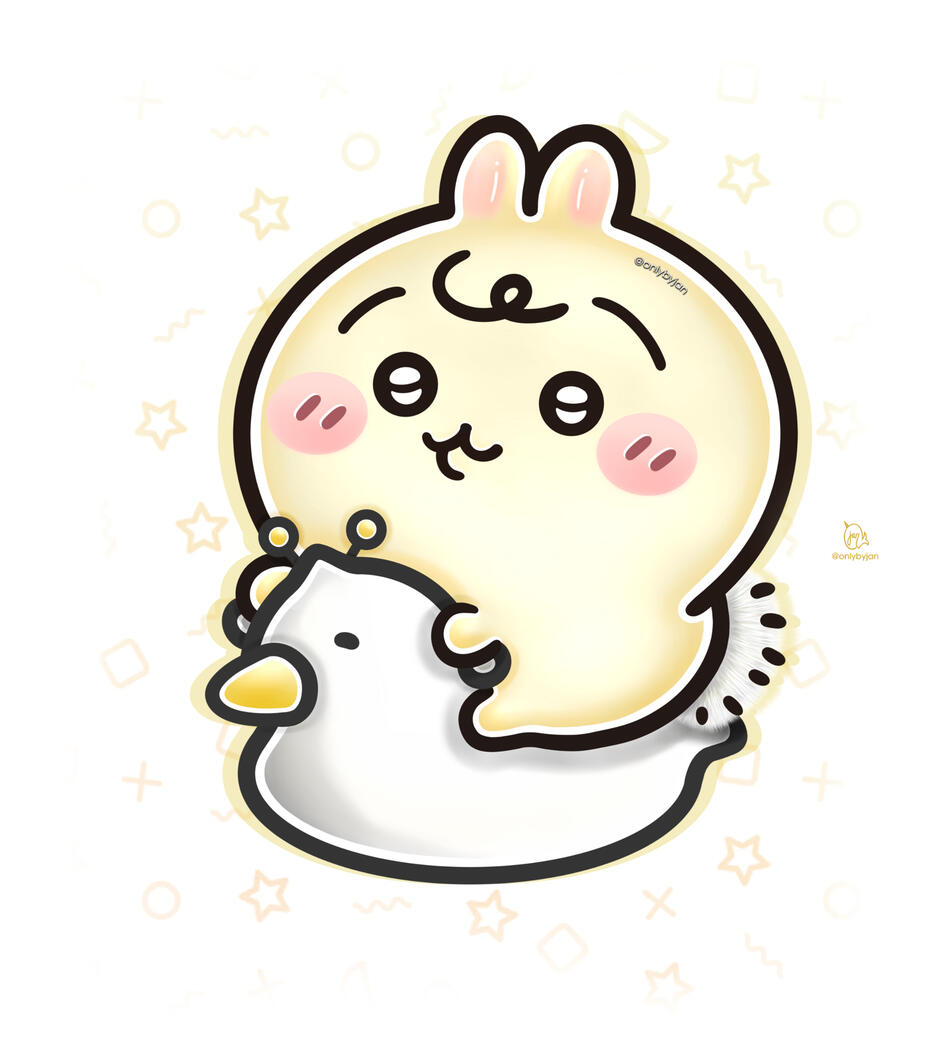 Usagi on duck Usagi on duck