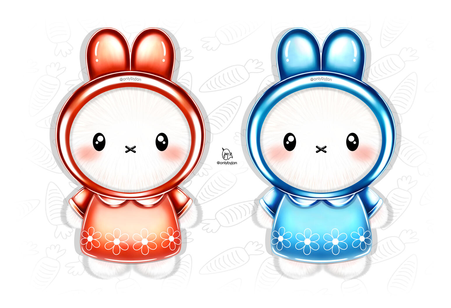Miffy - Red x Blue Set Miffy - Red x Blue Set