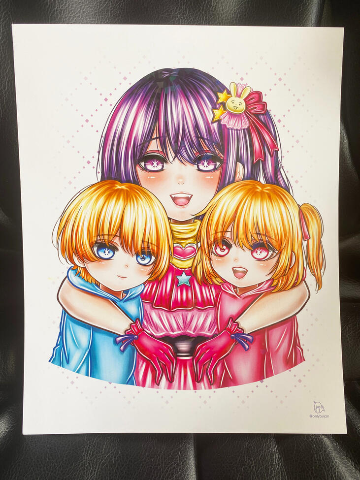 Oshi no Ko - Ai Hoshino with Aquamarine / Ruby